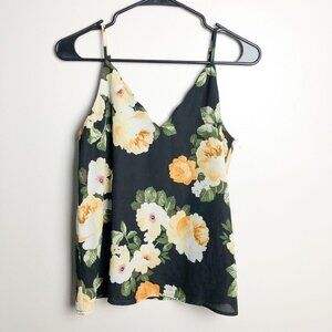 Socialite Black Floral Tank Top